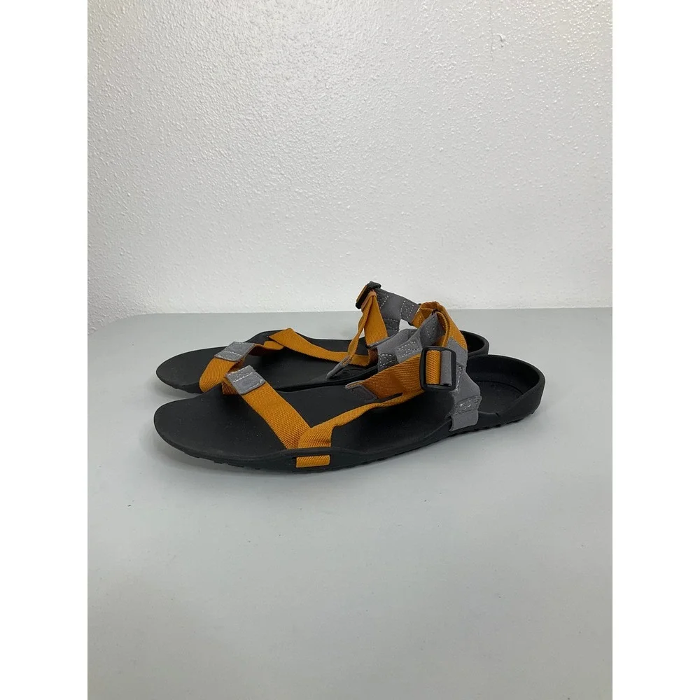 Xero Shoes Z-Trail EV Mens 10 Minimalist Sport Sandals Ochre Orange Grey Hiking